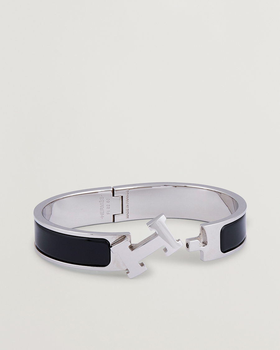 Heren | Hermès Pre-Owned Clic H Bracelet Black | Hermès Pre-Owned | Clic H Bracelet Black