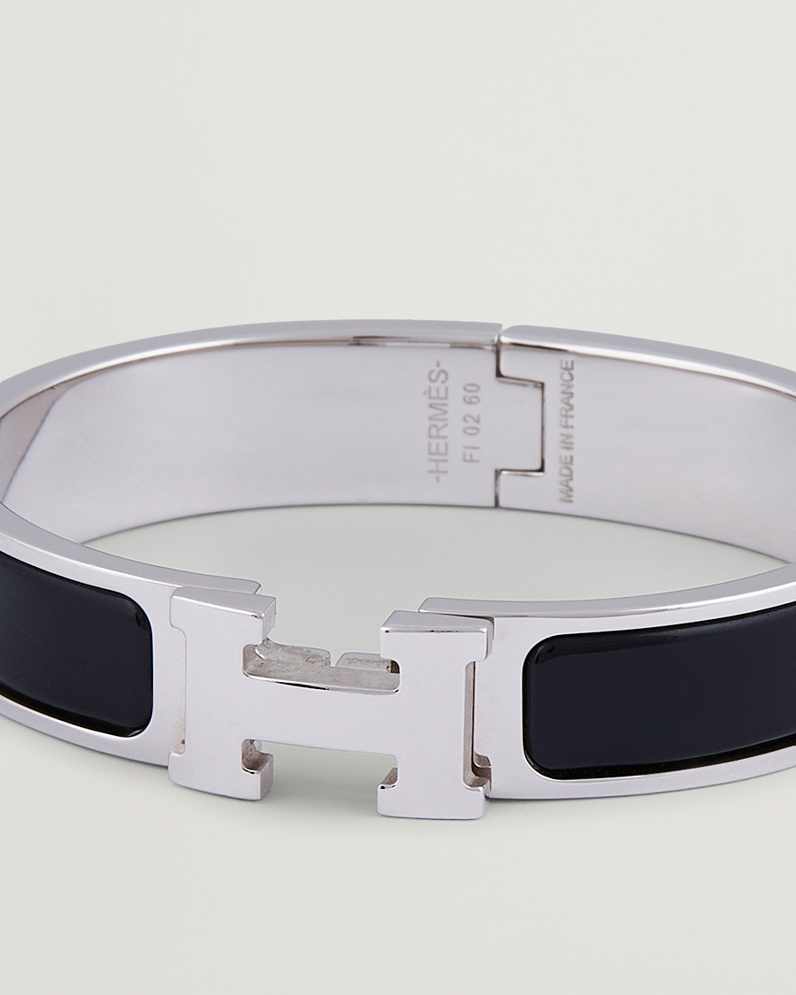 Heren | Hermès Pre-Owned Clic H Bracelet Black | Hermès Pre-Owned | Clic H Bracelet Black