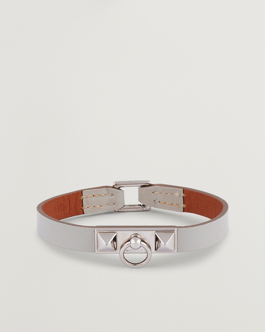 Heren | Hermès Pre-Owned Rivale Mini Bracelet Grey | Hermès Pre-Owned | Rivale Mini Bracelet Grey