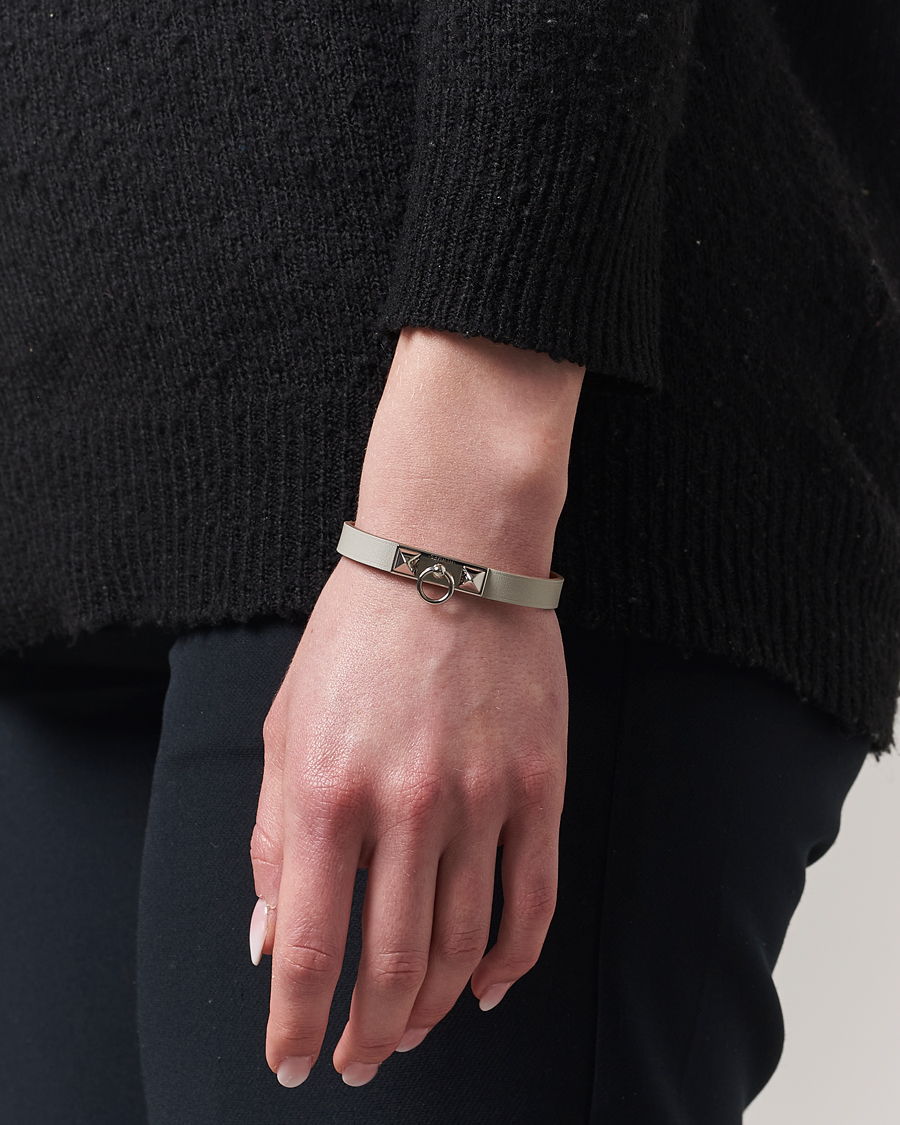 Heren | Hermès Pre-Owned Rivale Mini Bracelet Grey | Hermès Pre-Owned | Rivale Mini Bracelet Grey