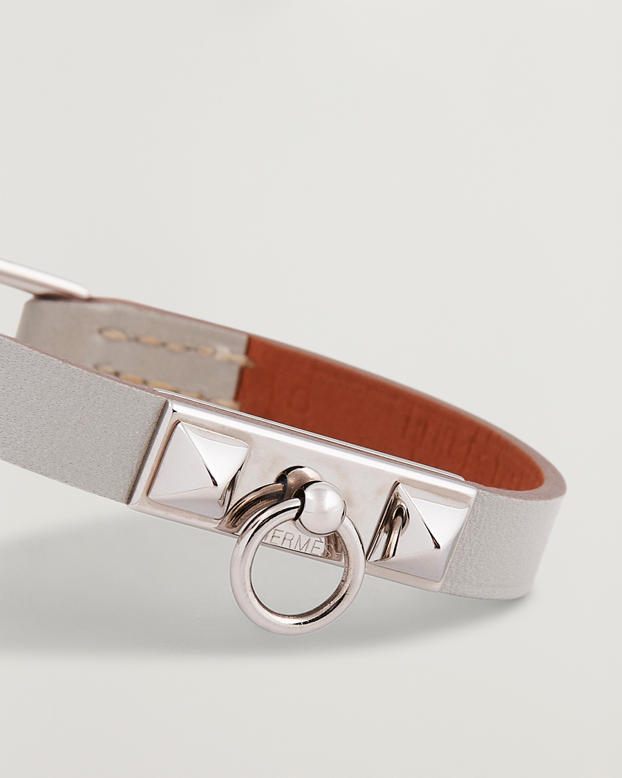 Heren | Hermès Pre-Owned Rivale Mini Bracelet Grey | Hermès Pre-Owned | Rivale Mini Bracelet Grey