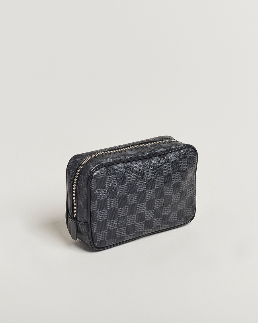 Heren | Pre-owned Accessoires | Louis Vuitton Pre-Owned | Toilet Pouch PM Damier Graphite