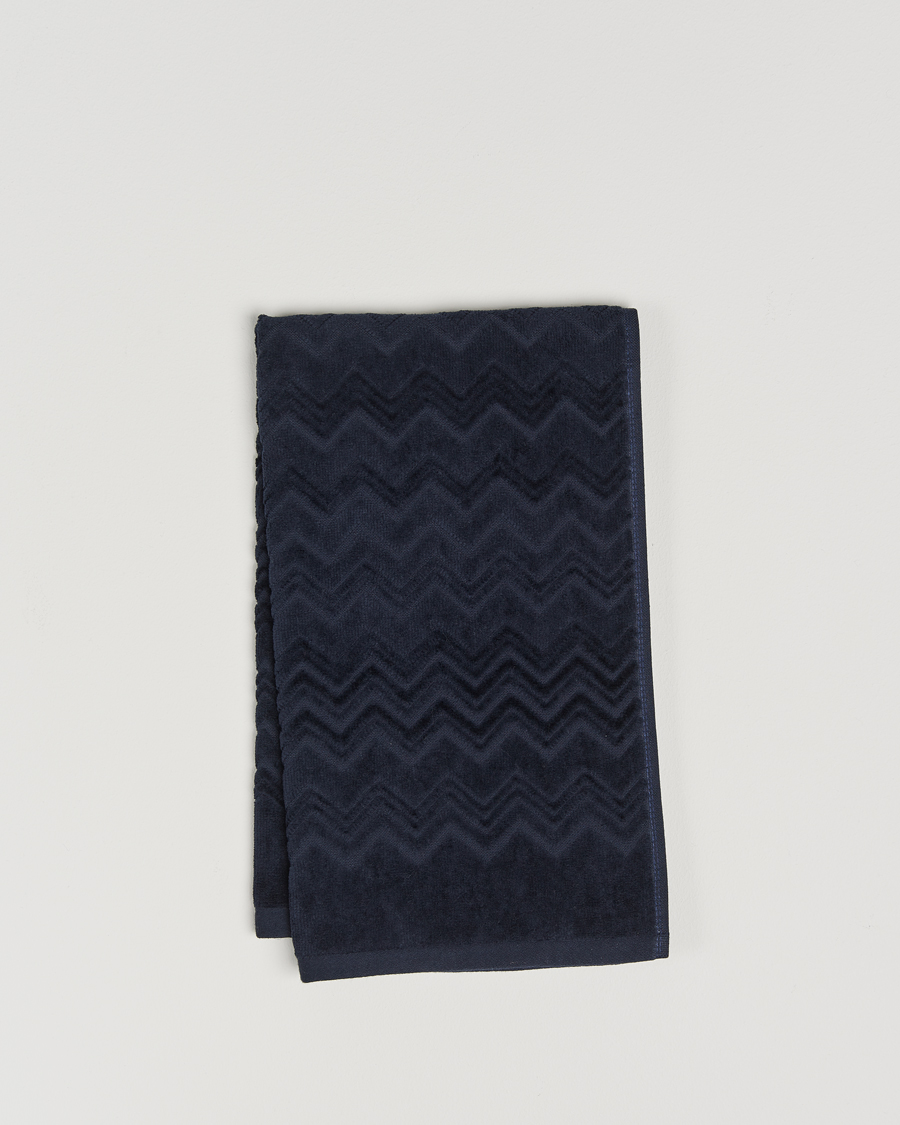 Heren | Stoffen | Missoni Home | Chalk Hand Towel 40x70cm Navy