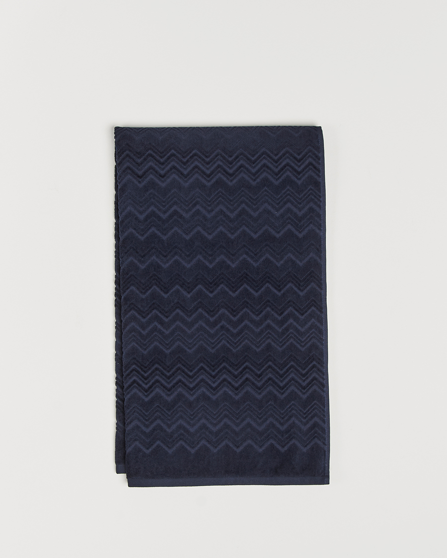 Heren | Stoffen | Missoni Home | Chalk Bath Towel 70x115cm Navy