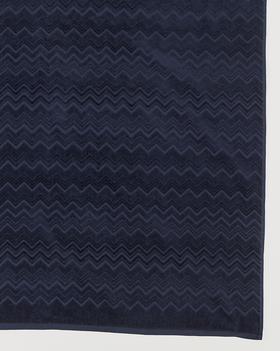 Heren | Handdoeken | Missoni Home | Chalk Bath Towel 70x115cm Navy