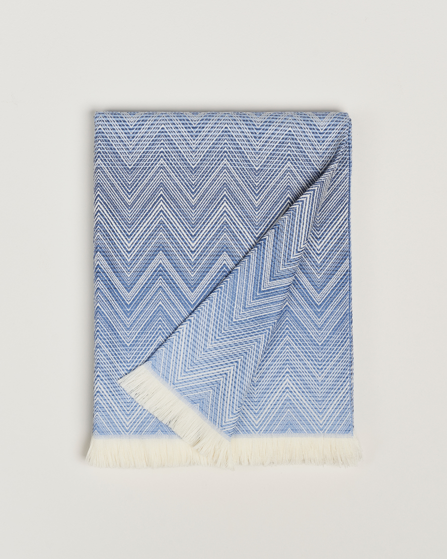 Heren | Missoni Home Timmy Wool Throw 130x190cm Blue | Missoni Home | Timmy Wool Throw 130x190cm Blue