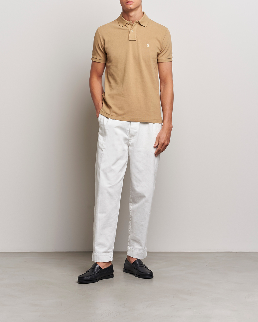 Heren | Polo's | Polo Ralph Lauren | Custom Slim Fit Polo Café Tan