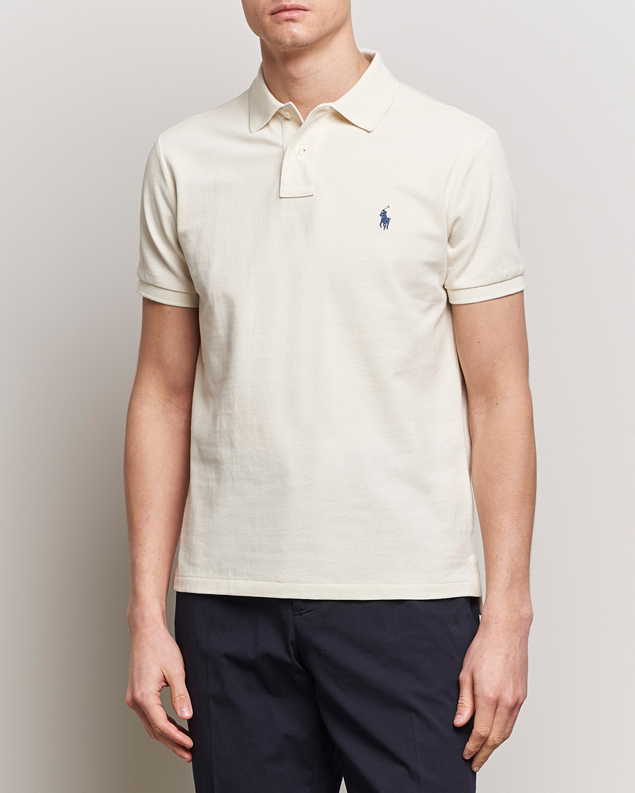 Heren | Poloshirts met korte mouwen | Polo Ralph Lauren | Custom Slim Fit Polo Herbal Milk