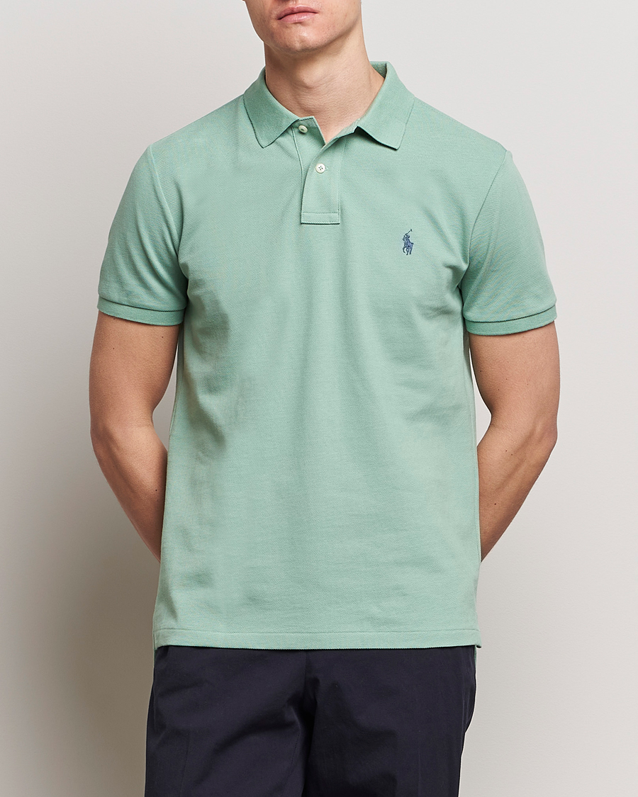 Heren | Poloshirts met korte mouwen | Polo Ralph Lauren | Custom Slim Fit Polo Faded Mint