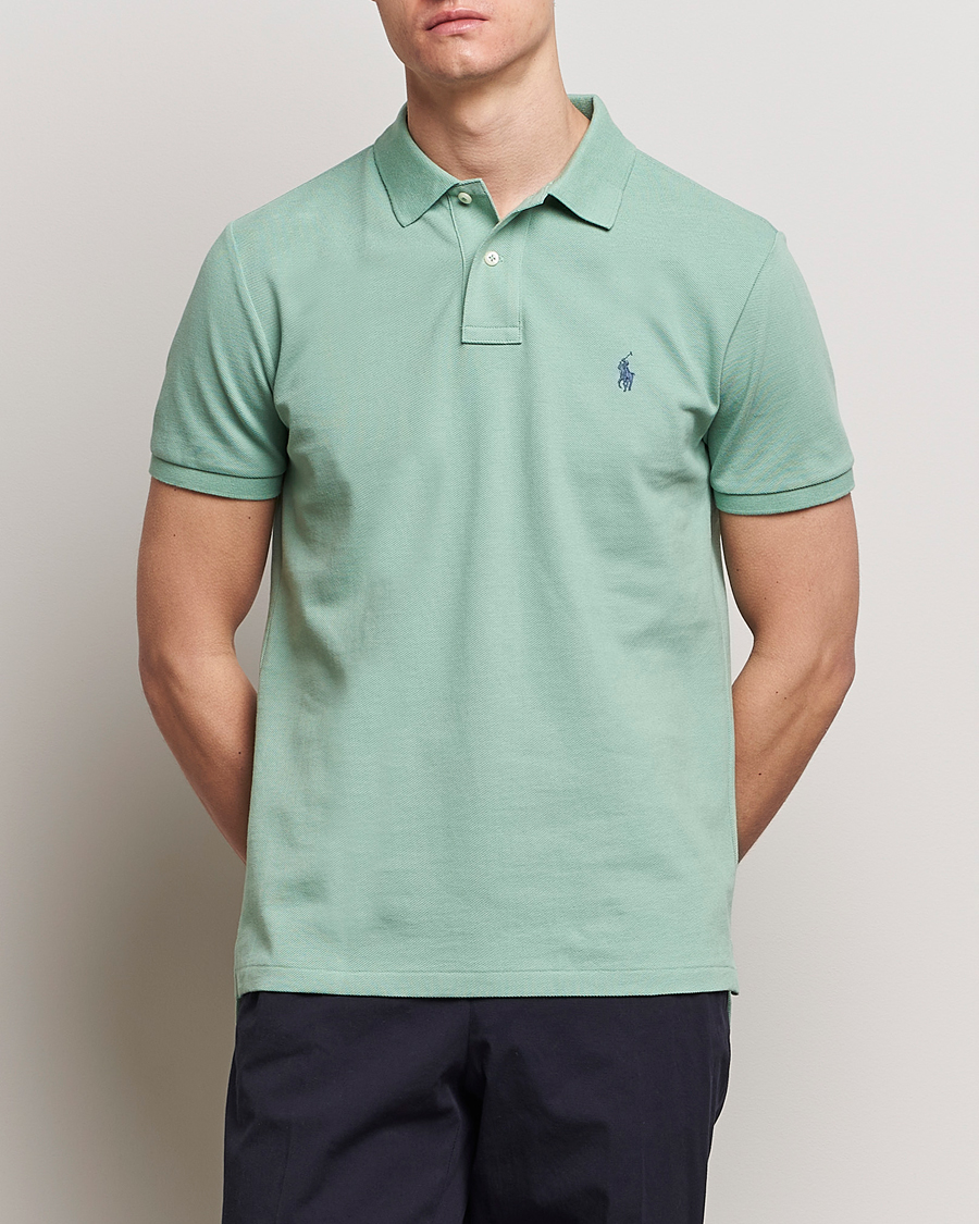 Heren | Nieuwe productafbeeldingen | Polo Ralph Lauren | Custom Slim Fit Polo Faded Mint