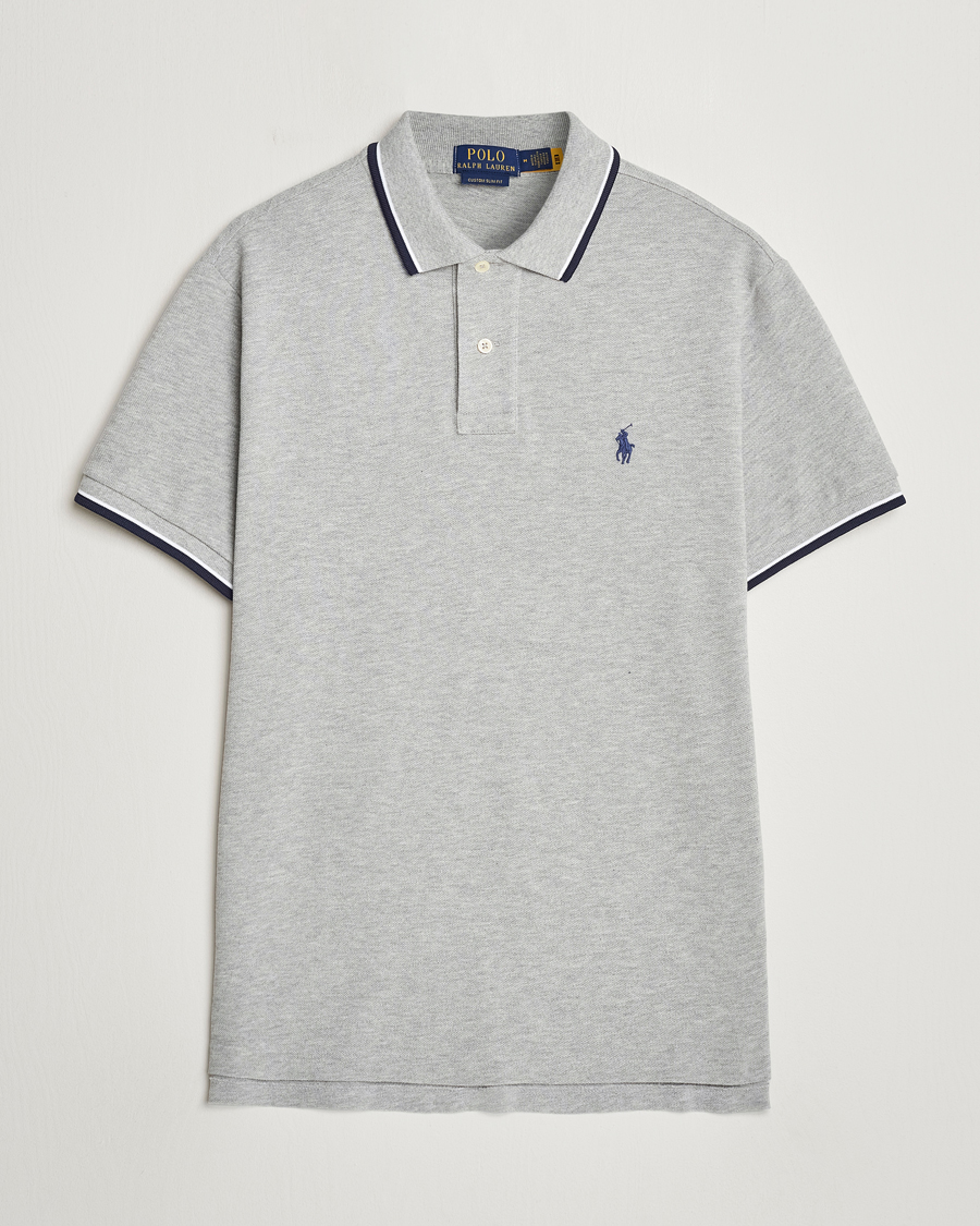 Heren | Polo's | Polo Ralph Lauren | Custom Slim Fit Tipped Polo Andover Heather
