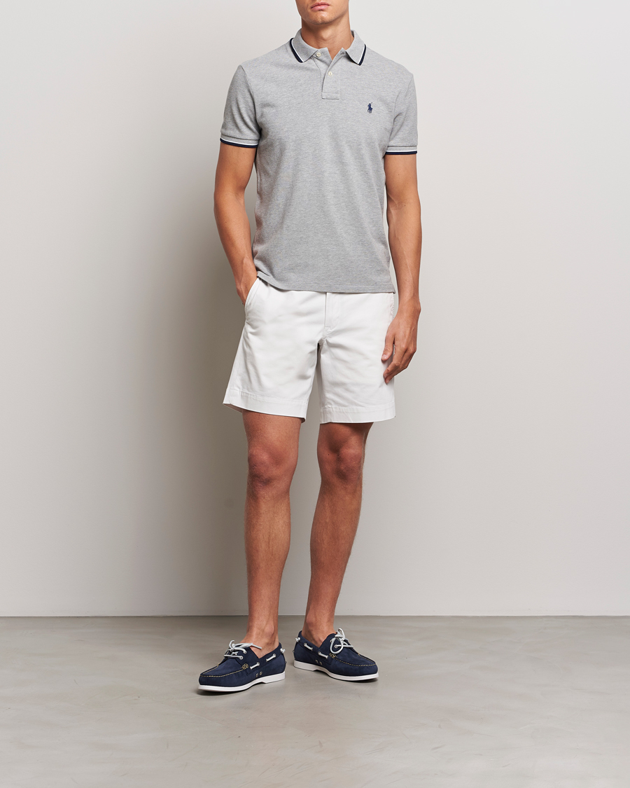 Heren | Polo's | Polo Ralph Lauren | Custom Slim Fit Tipped Polo Andover Heather