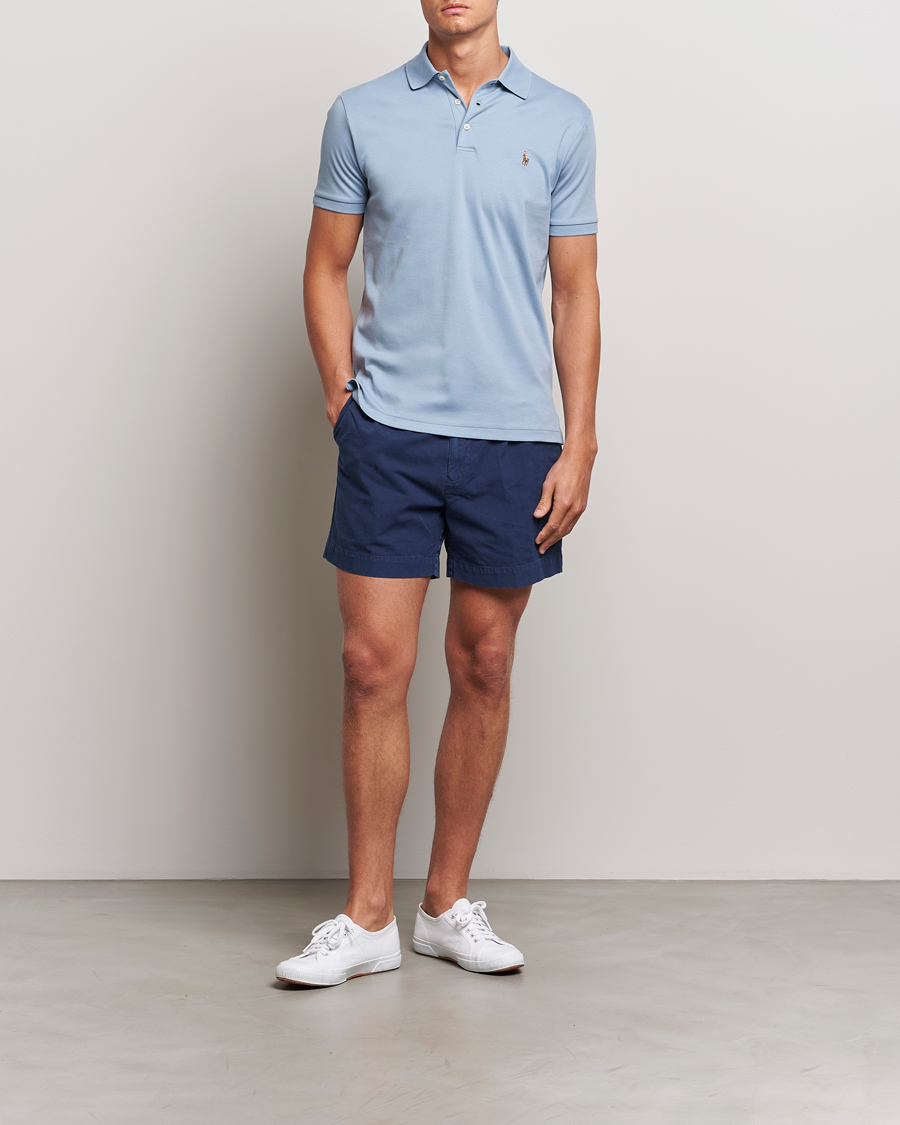 Heren | Polo's | Polo Ralph Lauren | Luxury Pima Cotton Polo Vessel Blue