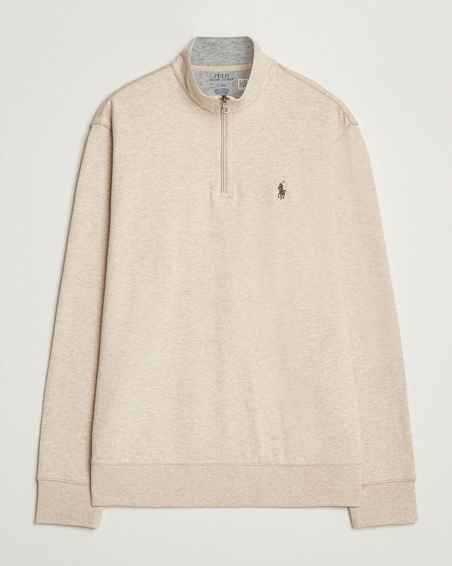 Heren | Truien | Polo Ralph Lauren | Tech Double Knit Half Zip Expedition Dune Heather