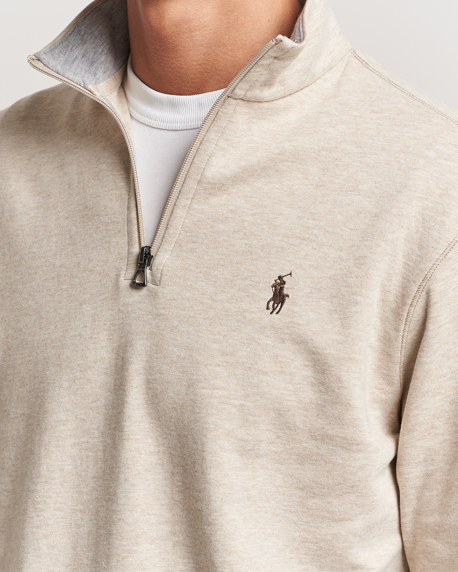 Heren | Truien | Polo Ralph Lauren | Tech Double Knit Half Zip Expedition Dune Heather