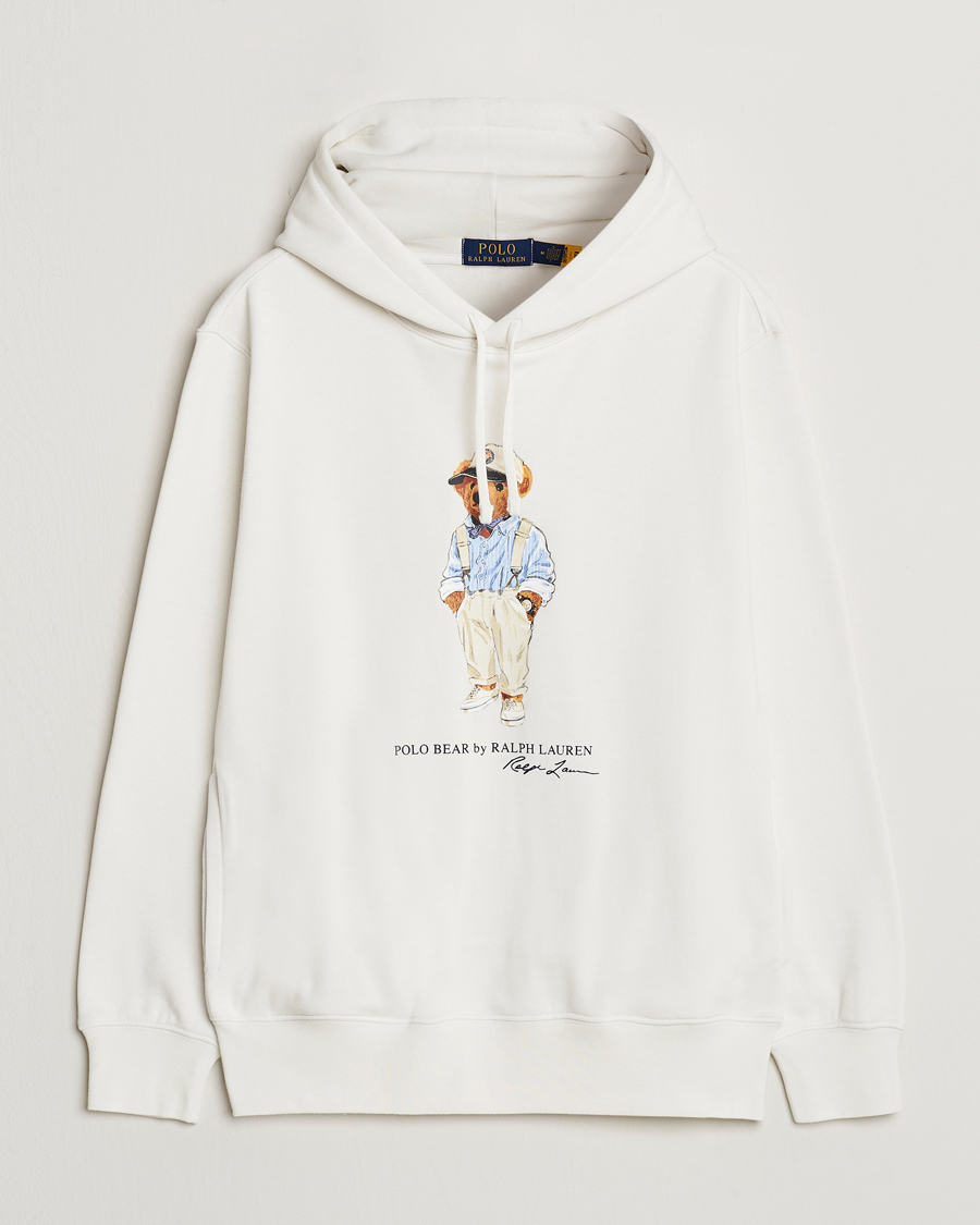 Heren | Truien | Polo Ralph Lauren | Printed Hemingway Bear Hoodie Deckwash White