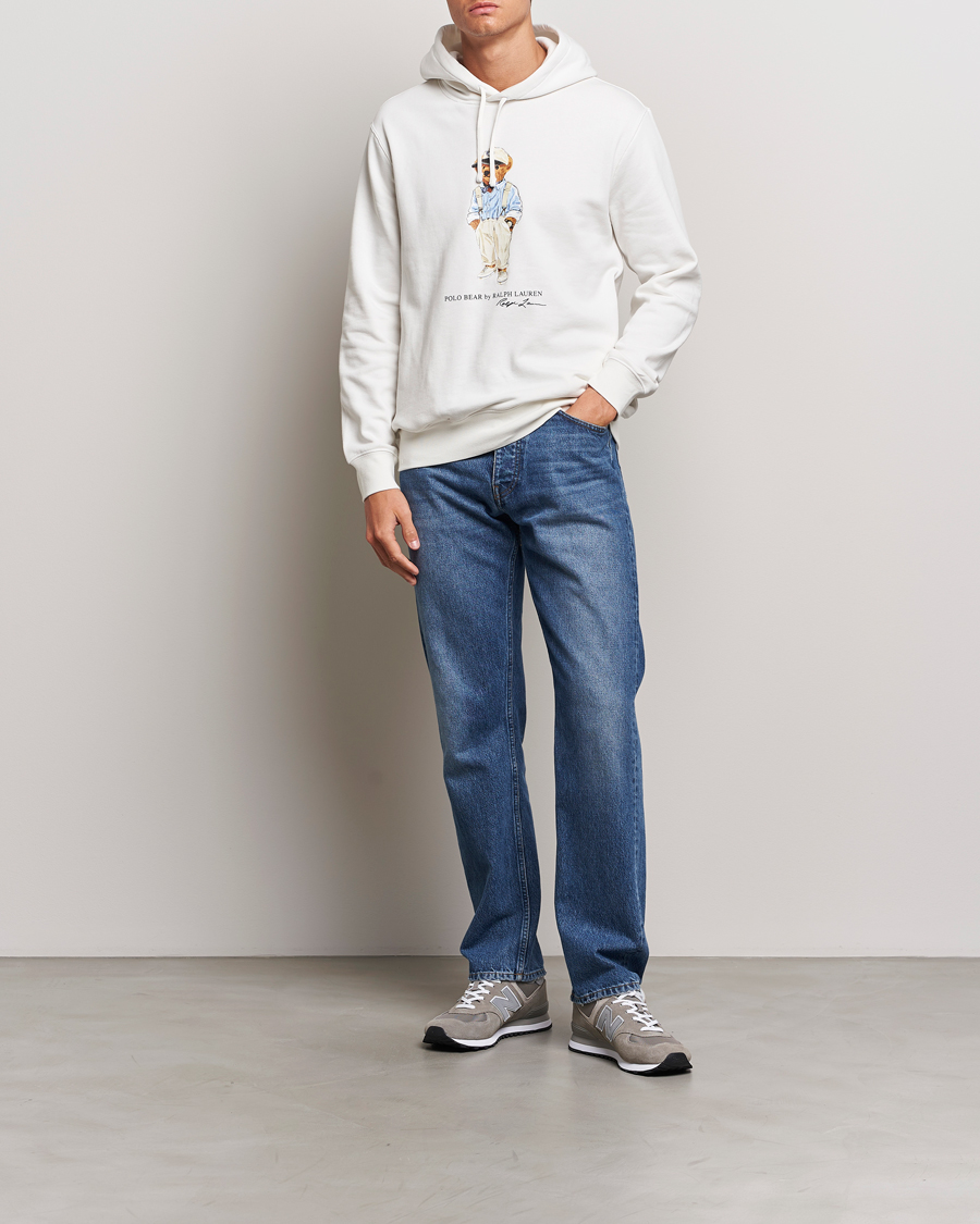 Heren | Truien | Polo Ralph Lauren | Printed Hemingway Bear Hoodie Deckwash White