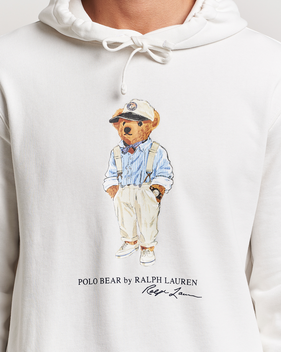 Heren | Truien | Polo Ralph Lauren | Printed Hemingway Bear Hoodie Deckwash White