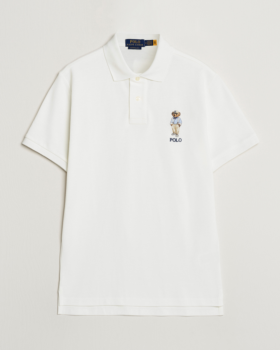 Heren | Polo's | Polo Ralph Lauren | Custom Slim Fit Bear Polo Deckwash White