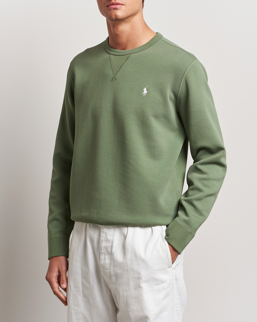 Heren |  | Polo Ralph Lauren | Tech Double Knit Crew Neck Sweatshirt Cargo Green