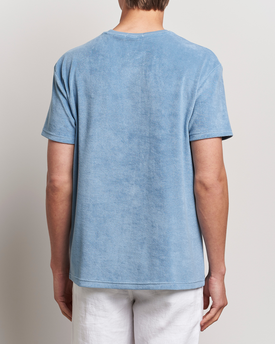 Heren | T-shirts | Polo Ralph Lauren | Cotton Terry Crew Neck T-shirt Vessel Blue