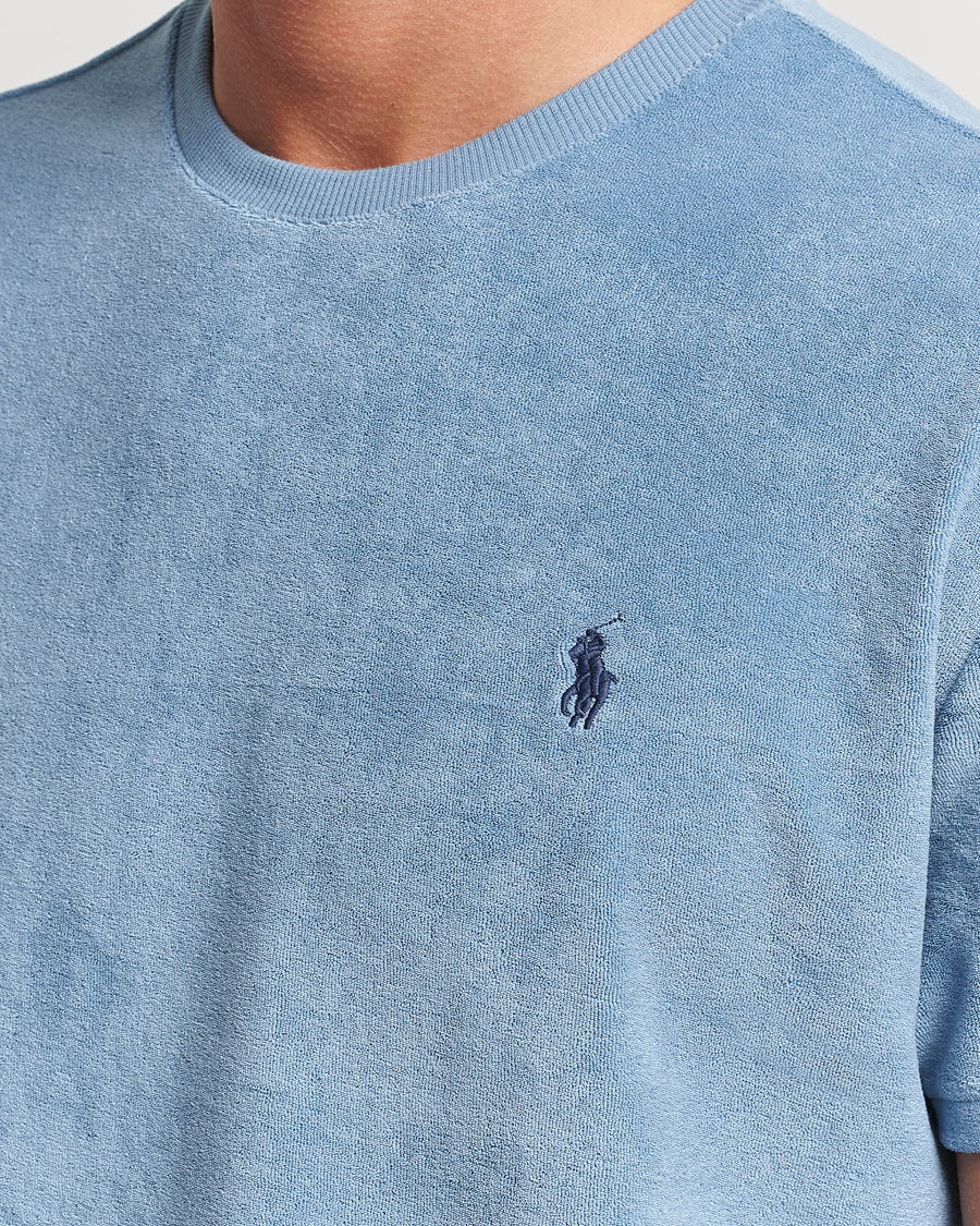 Heren | T-shirts | Polo Ralph Lauren | Cotton Terry Crew Neck T-shirt Vessel Blue