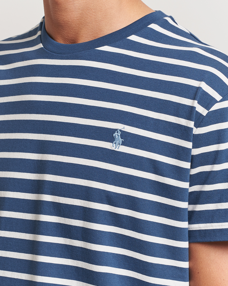 Heren | T-shirts | Polo Ralph Lauren | Striped Crew Neck T-Shirt Clancy Blue/Nevis
