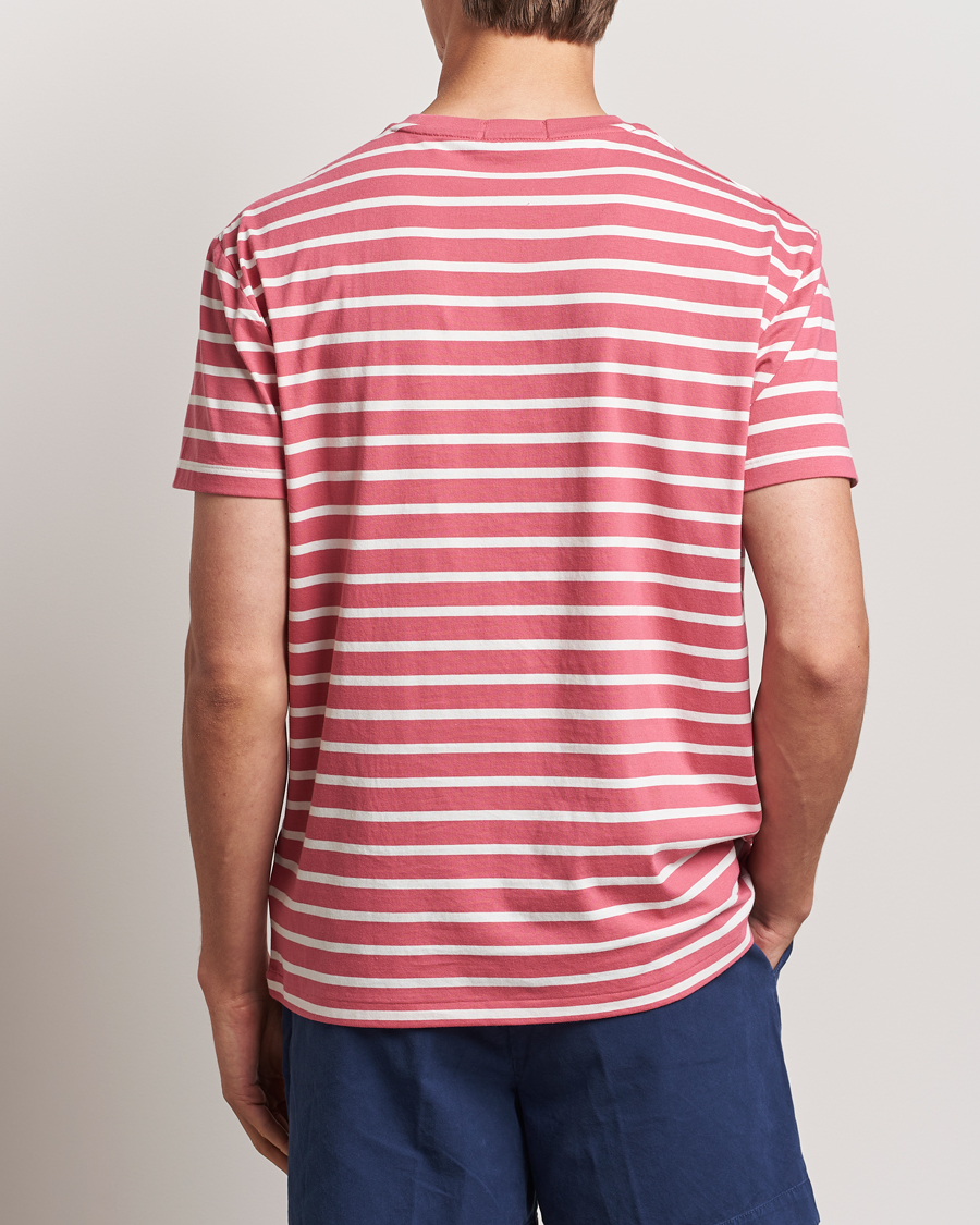 Heren | T-shirts | Polo Ralph Lauren | Striped Crew Neck T-Shirt Adirondack Red/Nevis