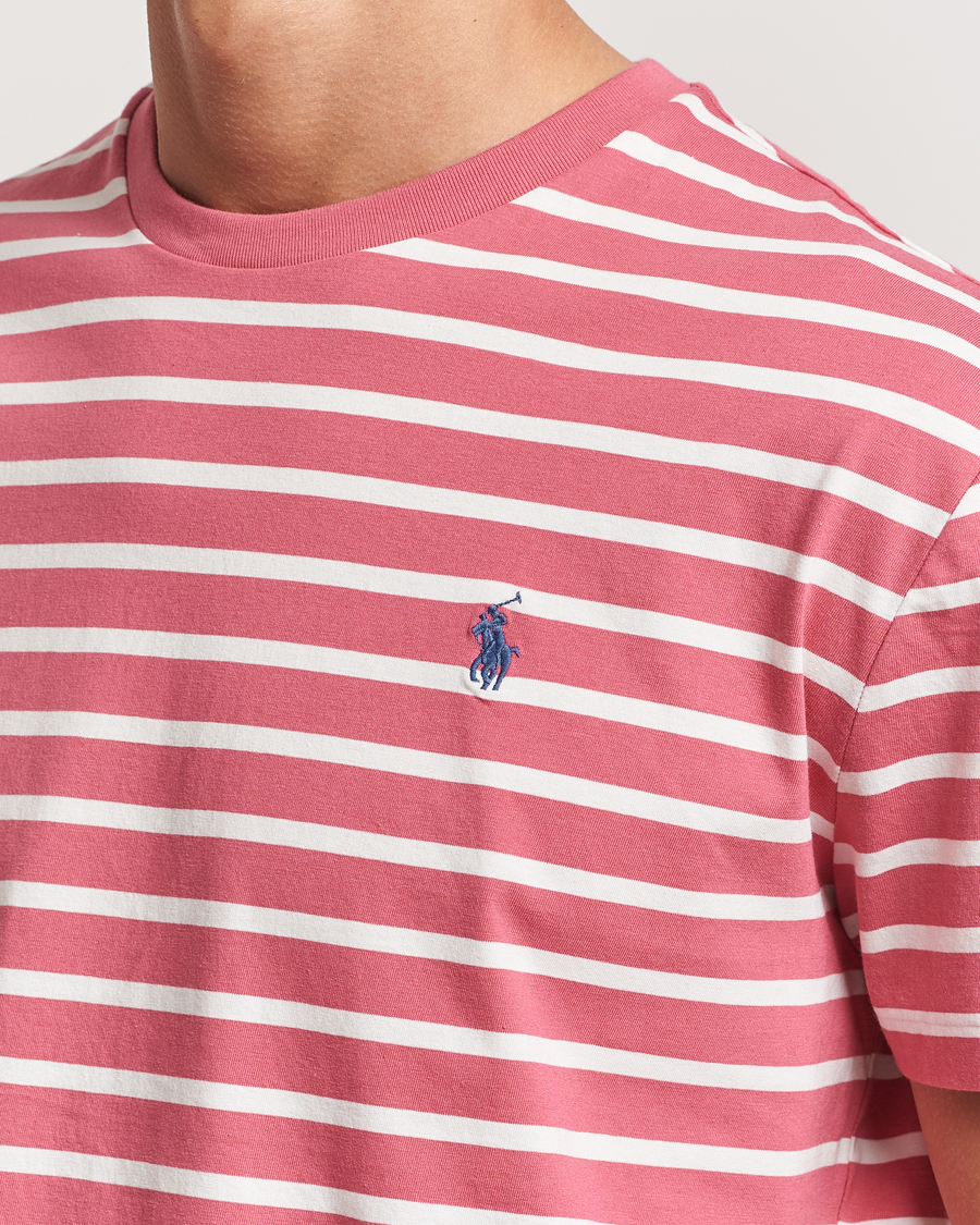 Heren | T-shirts | Polo Ralph Lauren | Striped Crew Neck T-Shirt Adirondack Red/Nevis