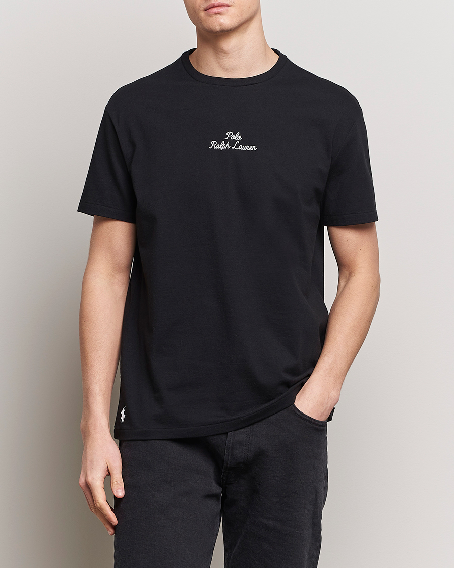 Heren | Nieuwe productafbeeldingen | Polo Ralph Lauren | Center Logo Crew Neck T-Shirt Black
