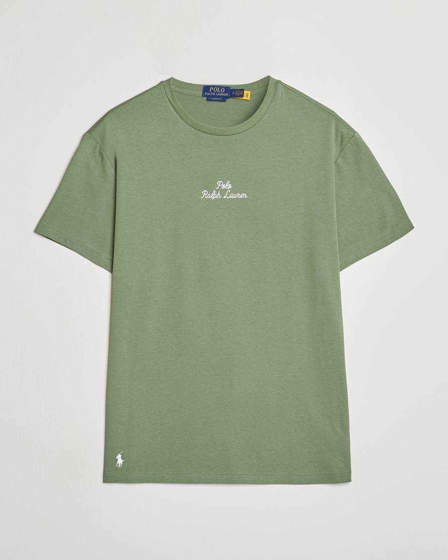 Heren | T-shirts | Polo Ralph Lauren | Center Logo Crew Neck T-Shirt Cargo Green