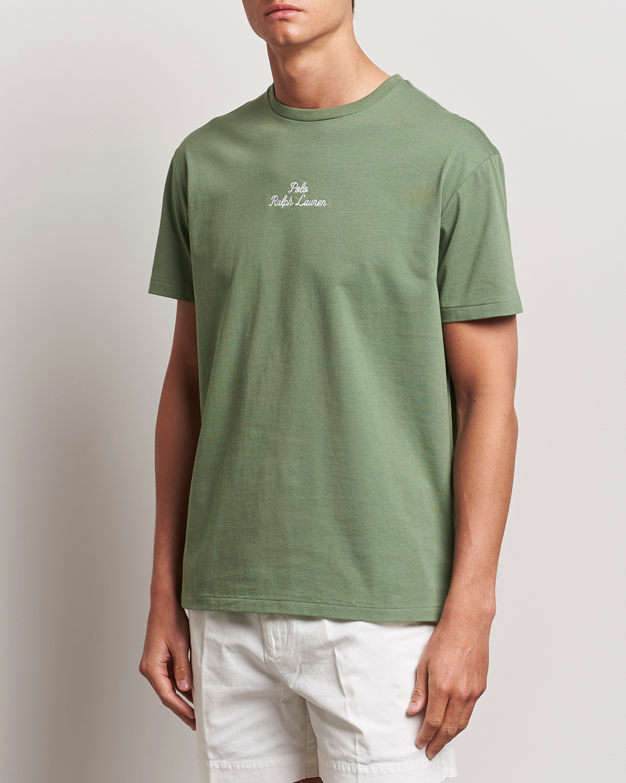 Heren | T-shirts | Polo Ralph Lauren | Center Logo Crew Neck T-Shirt Cargo Green