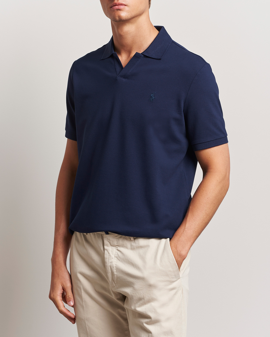 Heren |  | Polo Ralph Lauren | Classic Fit Open Collar Polo Refined Navy