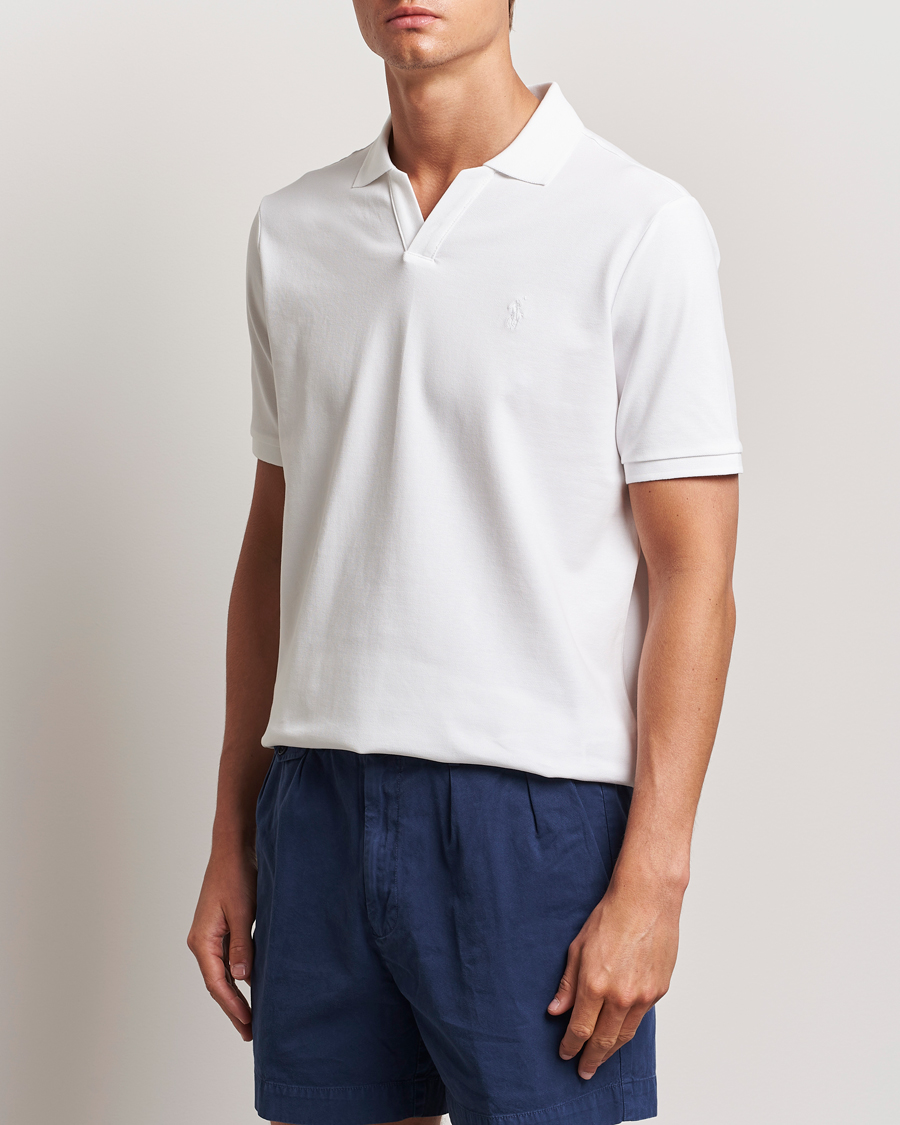 Heren |  | Polo Ralph Lauren | Classic Fit Open Collar Polo White