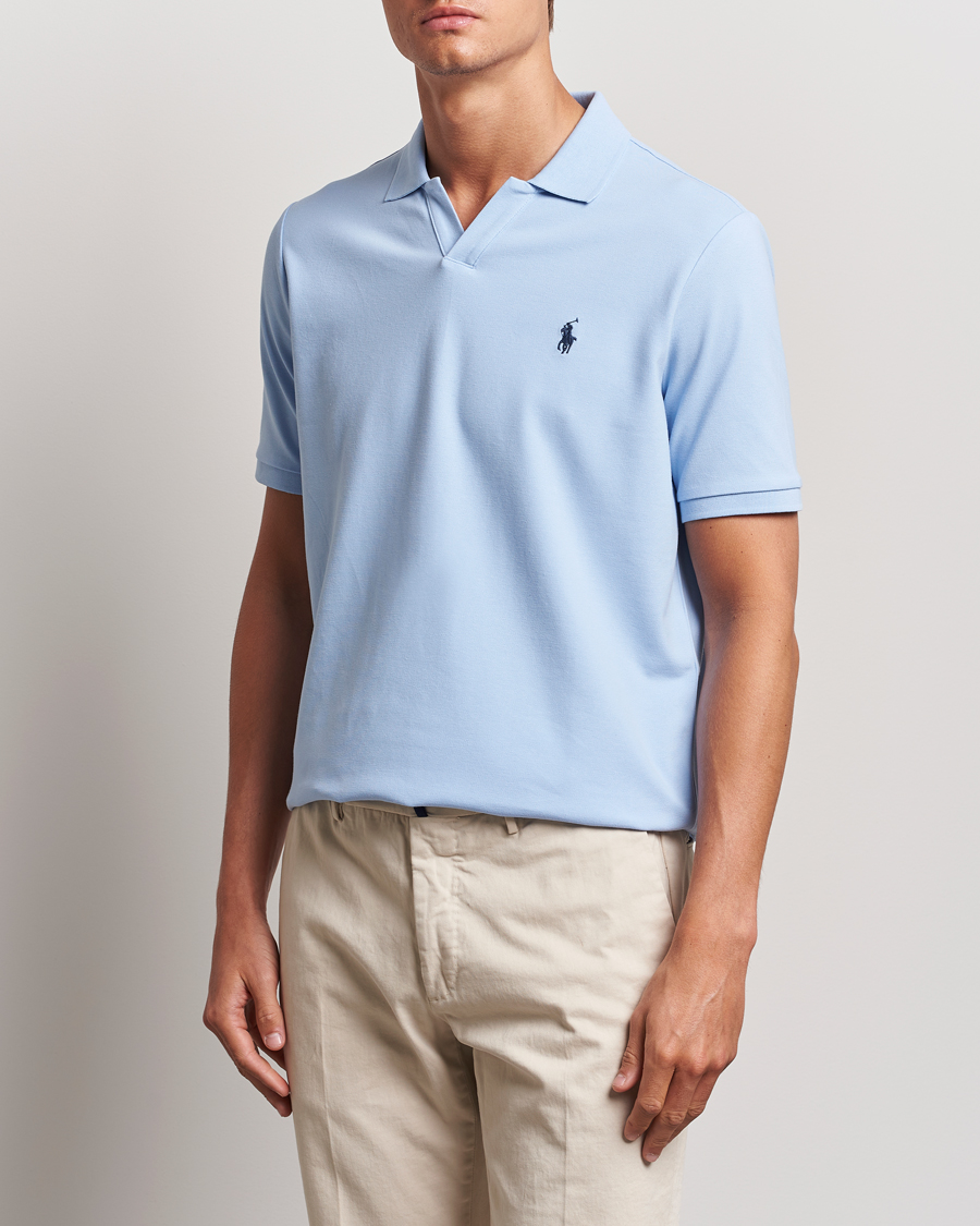 Heren | Polo's | Polo Ralph Lauren | Classic Fit Open Collar Polo Office Blue