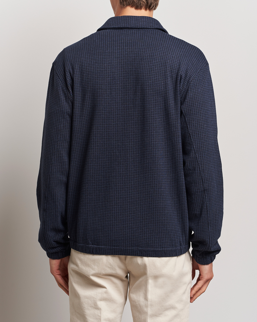 Heren | Jassen | Polo Ralph Lauren | Double Knit Dogtooth Baracuda Jacket Vintage Navy