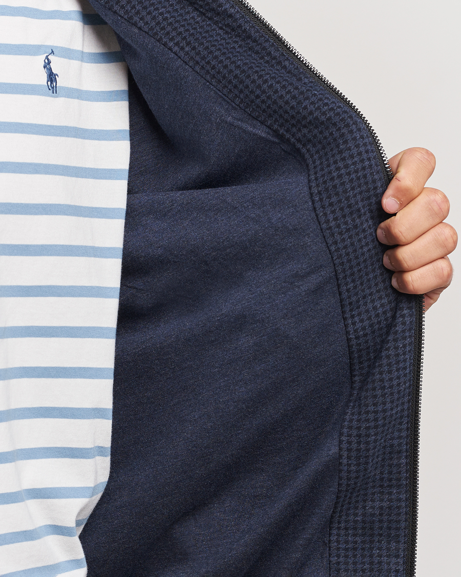 Heren | Jassen | Polo Ralph Lauren | Double Knit Dogtooth Baracuda Jacket Vintage Navy