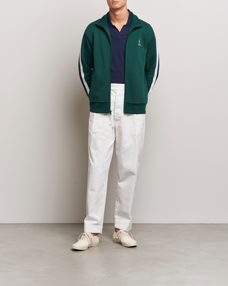 Heren | Truien | Polo Ralph Lauren | Double Knit Taped Track Jacket Moss Agate