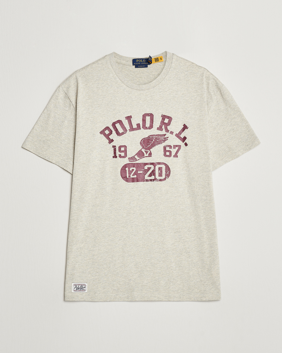 Heren | T-shirts | Polo Ralph Lauren | Graphic Crew Neck T-Shirt Light Vintage Heather