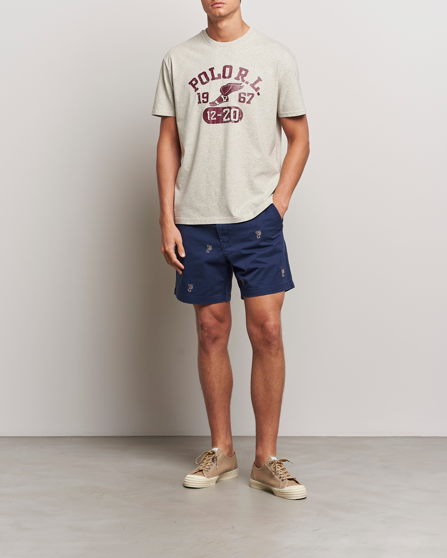 Heren | T-shirts | Polo Ralph Lauren | Graphic Crew Neck T-Shirt Light Vintage Heather