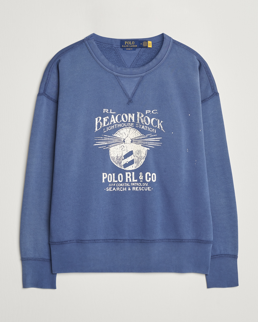 Heren | Truien | Polo Ralph Lauren | Graphic Fleece Sweatshirt Blue Heaven
