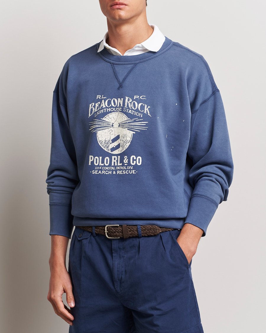 Heren | Nieuws | Polo Ralph Lauren | Graphic Fleece Sweatshirt Blue Heaven