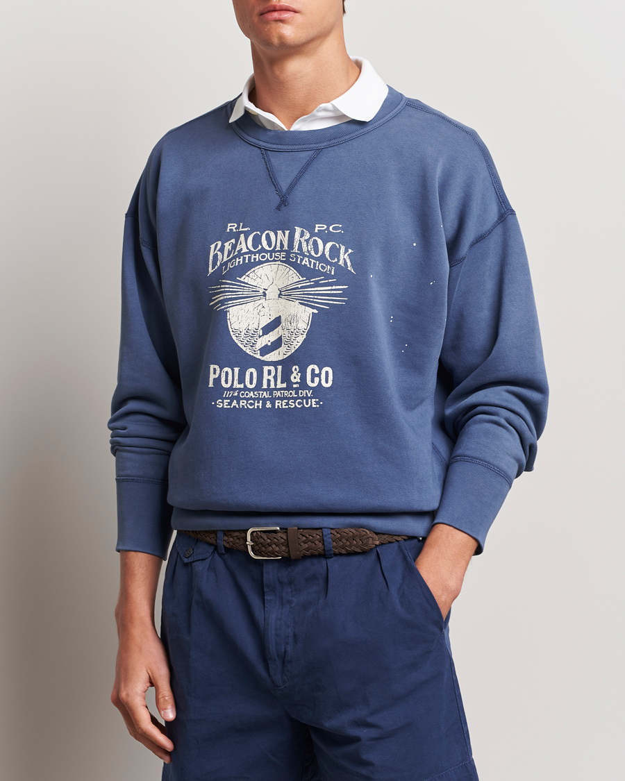 Heren | Truien | Polo Ralph Lauren | Graphic Fleece Sweatshirt Blue Heaven