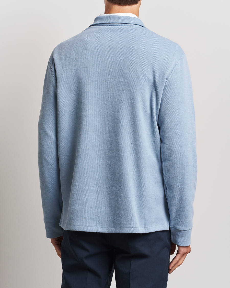 Heren | Truien | Polo Ralph Lauren | Double Knit Jaquard Half Zip Sweater Vessel Blue