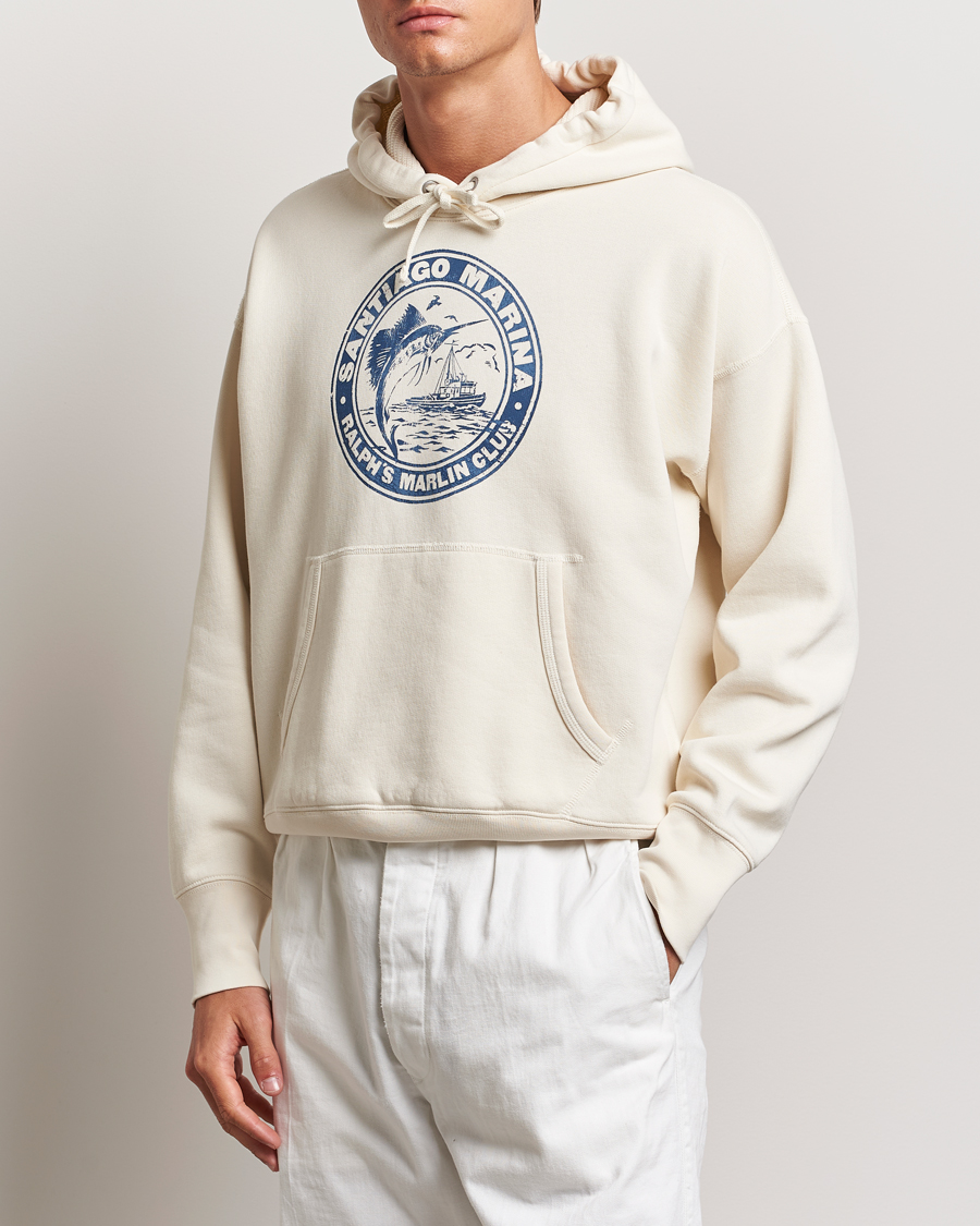 Heren |  | Polo Ralph Lauren | Graphic Vintage Fleece Hoodie Herbal Milk