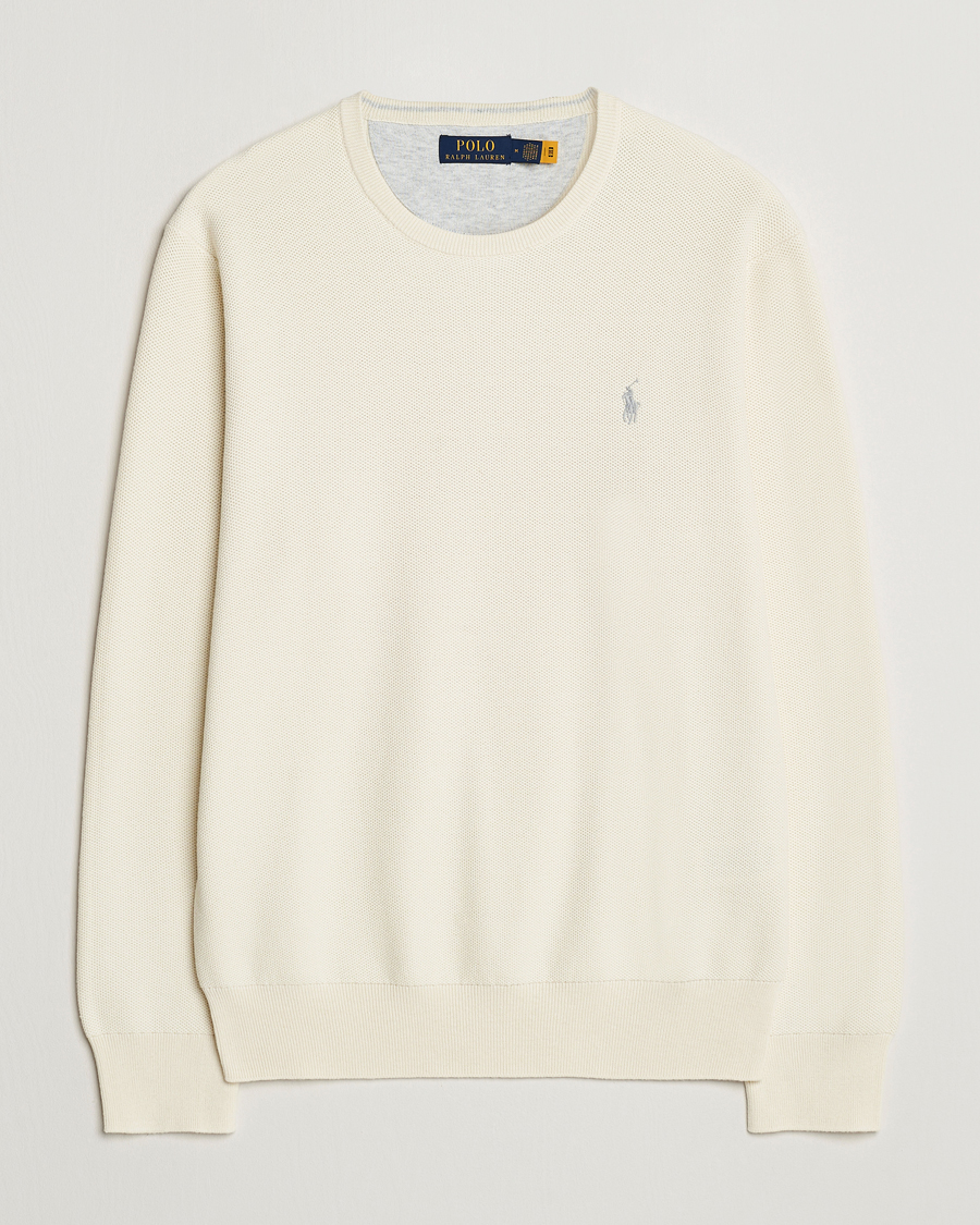 Heren | Truien | Polo Ralph Lauren | Textured Crew Neck Sweater Herbal Milk