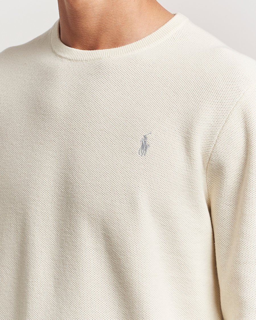 Heren | Truien | Polo Ralph Lauren | Textured Crew Neck Sweater Herbal Milk