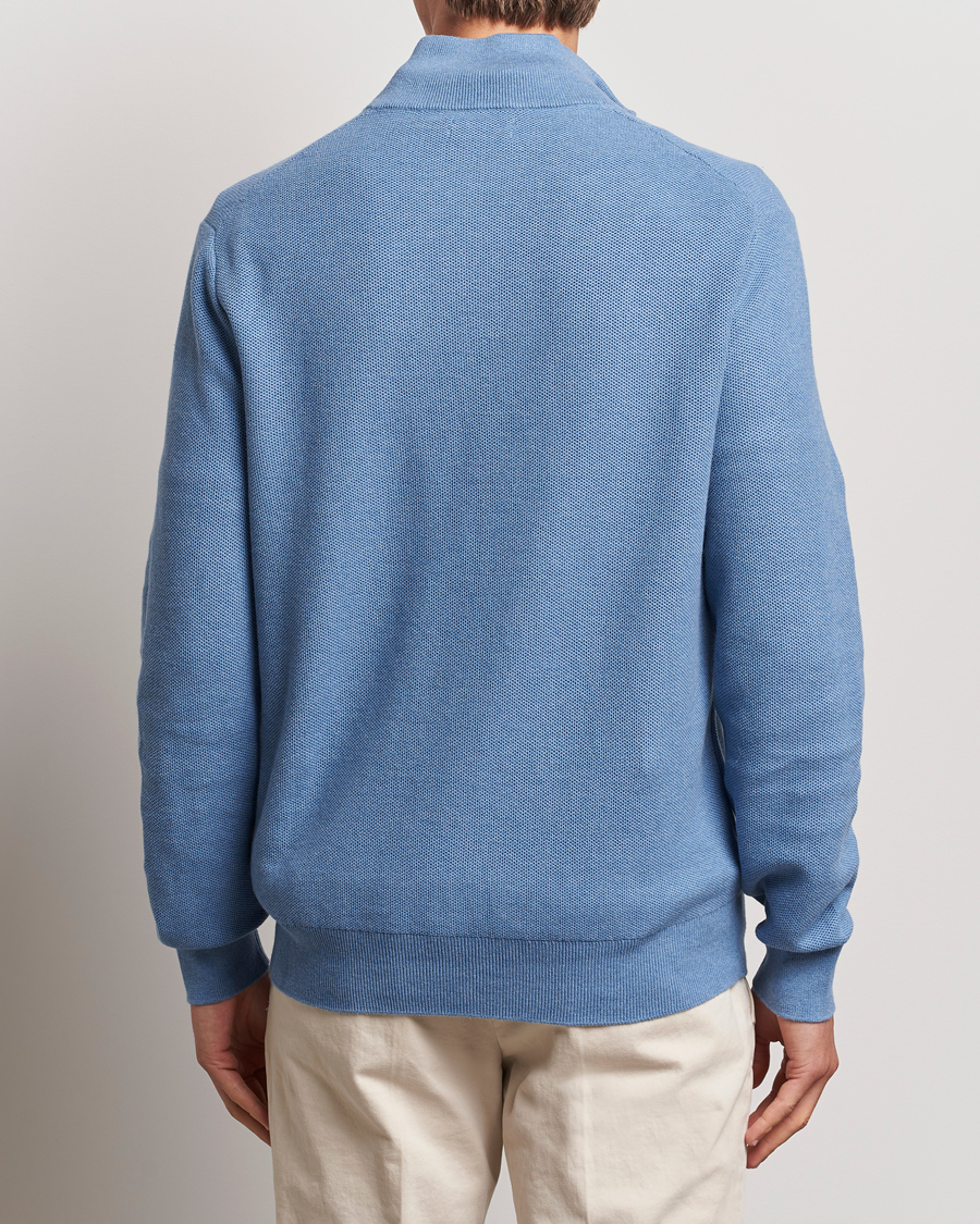 Heren | Truien | Polo Ralph Lauren | Textured Half Zip Lake Heather