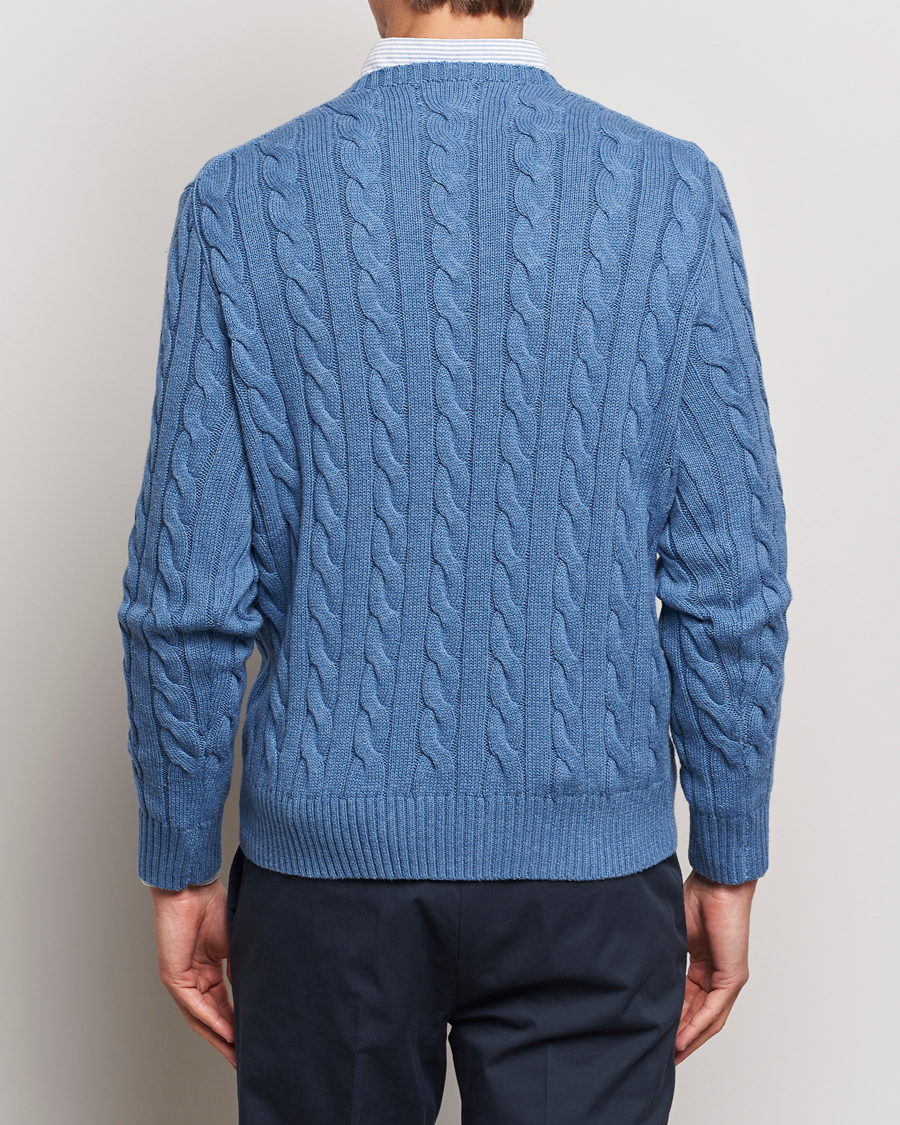Heren | Truien | Polo Ralph Lauren | Cotton Cable Pullover Lake Heather