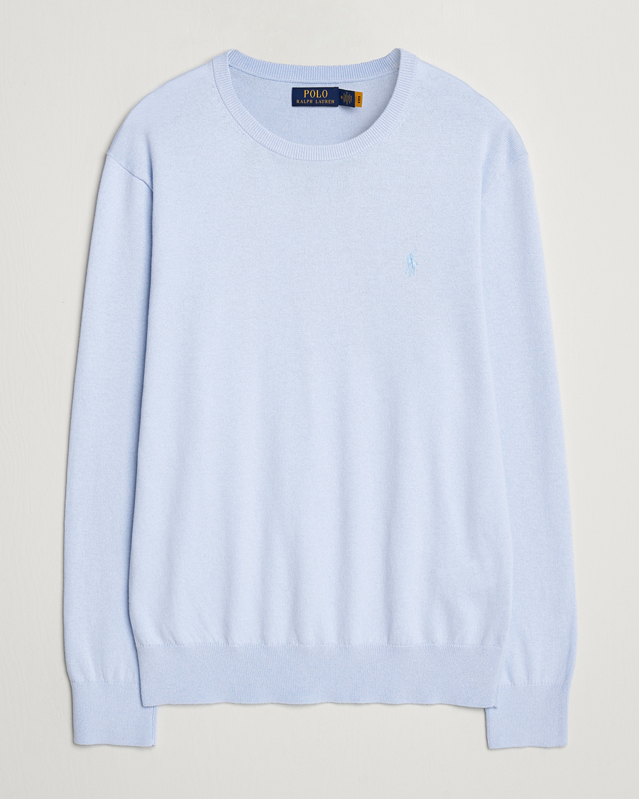 Heren | Truien | Polo Ralph Lauren | Cotton/Cashmere Crew Neck Pullover Oxford Blue